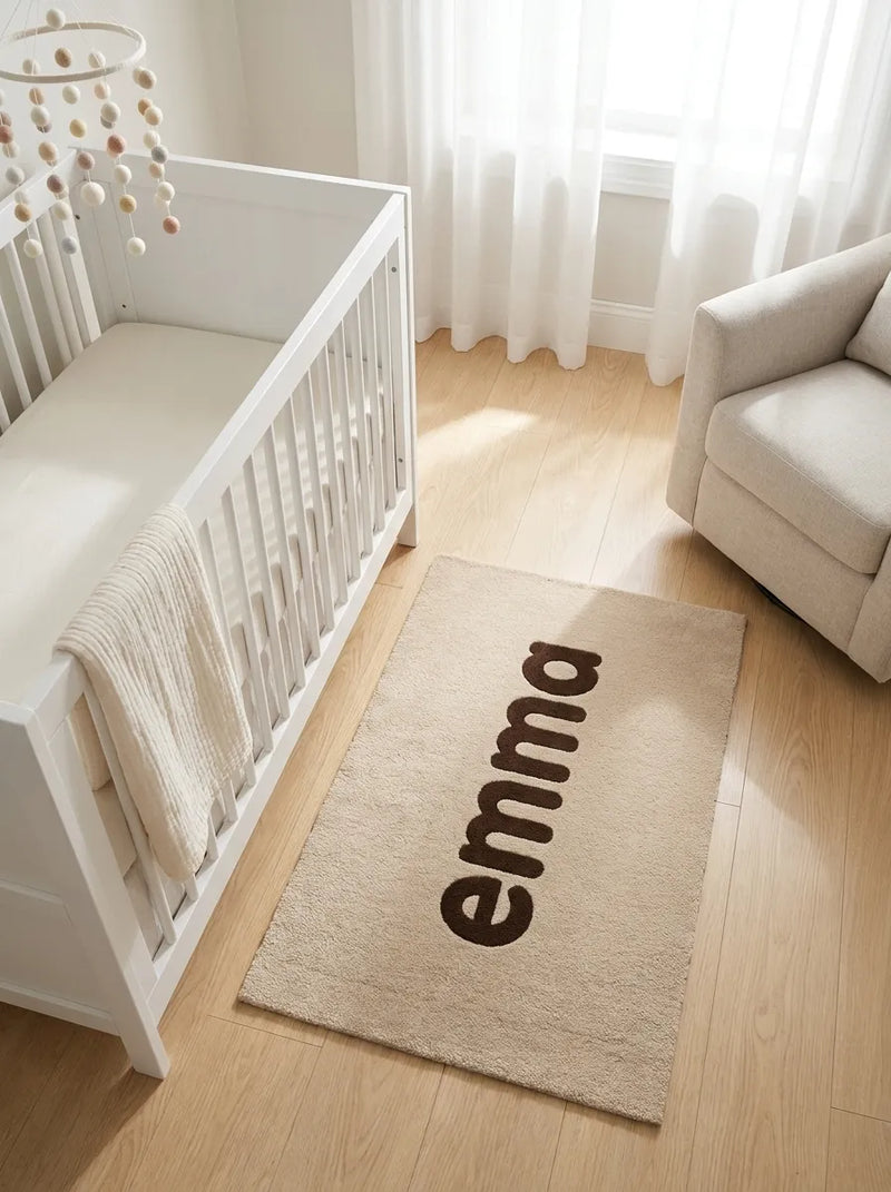 Sandalwood name mat with wooden toys